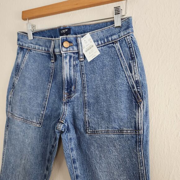 NEW J. Crew High Waisted Bootcut Utility Jean All Day Stretch 25 PETITE - Picture 5 of 9